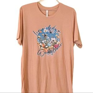 Living’ Life Like A Wildflower Screen Print Tshirt